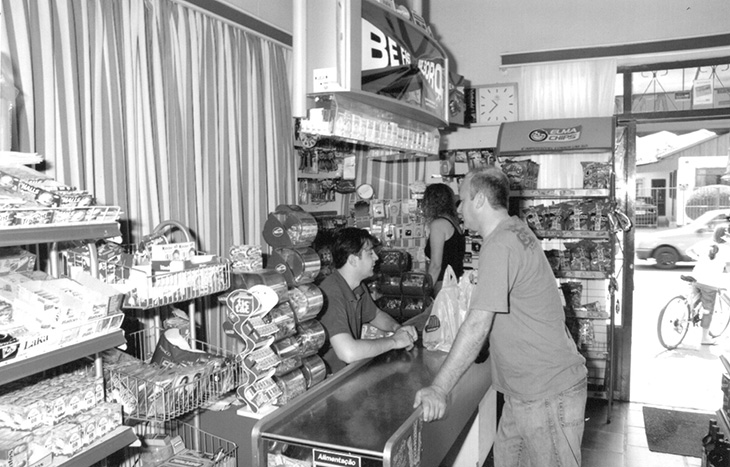 Balcão do Supermercado Grizon no Início