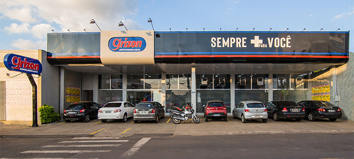 Fachada atual do Supermercado Grizon